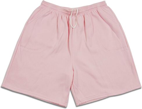 Men's Casual Brushed Fleece Pocket Sweat Shorts Drawstring Made in USA in Kuwait