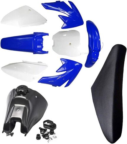 خزان الوقود والبلاستيك طقم مجموعة أجزاء ومقعد CRF70 CRF 70 Dirt Pit Pike (Black) in Saudi Arabia