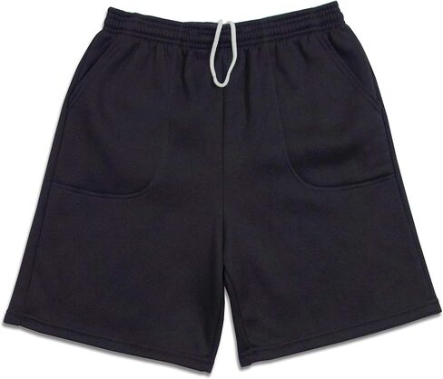 Men's Casual Brushed Fleece Pocket Sweat Shorts Drawstring Made in USA in Kuwait
