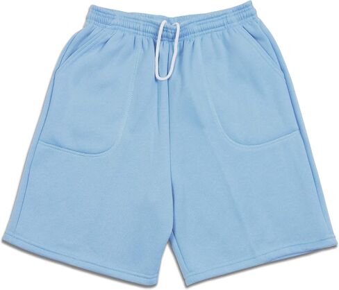 Men's Casual Brushed Fleece Pocket Sweat Shorts Drawstring Made in USA in Kuwait