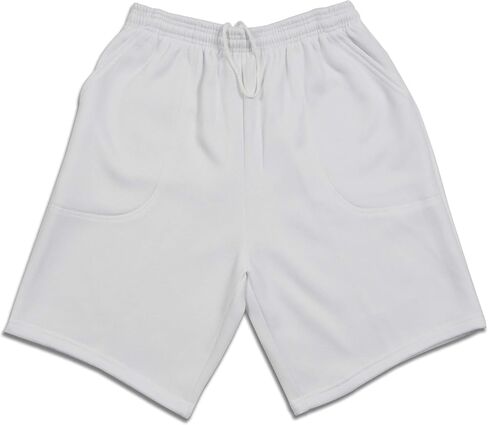 Men's Casual Brushed Fleece Pocket Sweat Shorts Drawstring Made in USA in Kuwait