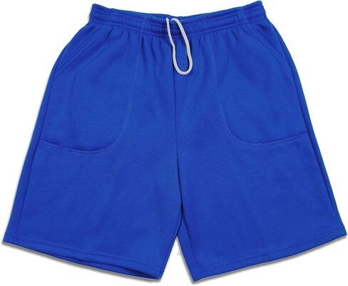 Men's Casual Brushed Fleece Pocket Sweat Shorts Drawstring Made in USA in Kuwait