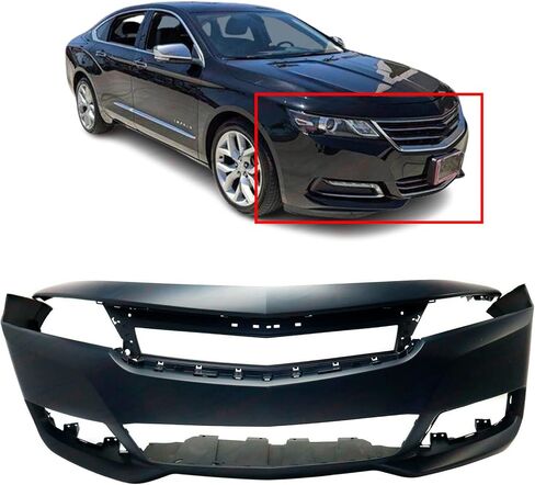 FitParts Compatible With Front Bumper Cover 2014-2018 Chevy Chevrolet Impala LT Premier LS LTZ Eco Sedan 14-18. New, Primed and Ready for Paint. GM1000959 22990034 2015 2016 2017 in Saudi Arabia