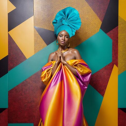 Nigerian Luxury Headtie, African Headtie WomenWrap Turban Cap Auto Gele Headgear For Party in Kuwait