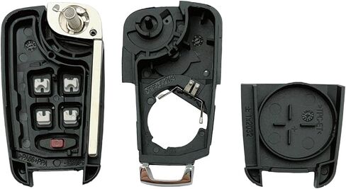 Replacement Key Fob Shell Case Fits for Chevy Cruze Malibu Equinox Sonic Impala GMC Terrain Buick Lacrosse 2011-2016 Keyless Entry Remote Control 5 Button Flip Key Pad Cover (5 Button) in Saudi Arabia
