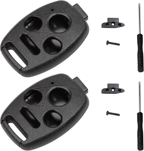 2 PCS Key Fob Case Shell, 3+1 Button NO Cutting Keyless Entry Remote Key Shell, Key Fob Case Replacement for 2003-2012 Accord / 2006-2013 Civic EX / 2009-2015 Pilot /2005-2006 CR-V in Saudi Arabia