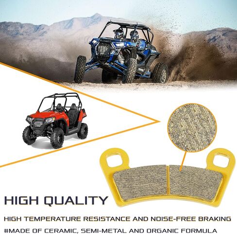 لـ Polaris RZR 800/Polaris RZR S 800 منصة فرامل القرص الخزفية الأمامية والخلفية مجموعة الفرامل 2008-2014#استبدال 2201398/2202412 2203318/1910333/1911197 （4 مجموعات） in Saudi Arabia