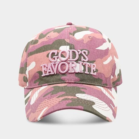 God's Favorite Hat Camouflage Cotton Baseball Cap Women & Men Low Crown Cotton Adjustable Baseball Hat Outdoor Caps in Saudi Arabia