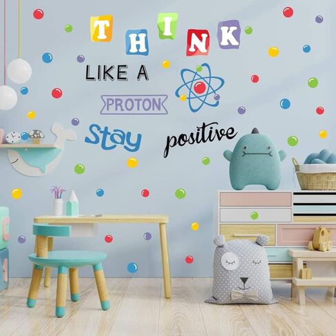 IARTTOP Colorful Student Science Laboratory Wall Decal, Chemical Apparatus Test Tube Book Microscope Wall Sticker, Biology Experiment Science Waterproof Decals for Classroom Nursery Wall Decoration. in Saudi Arabia