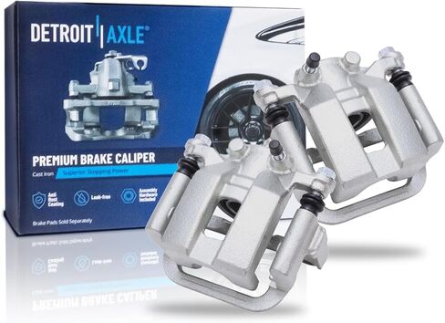 Detroit Axle - الفرجار الخلفي الفرامل لنيسان مورانو Quest 350Z Infiniti G35 [مع قوس التثبيت] ، الفرجار الفرامل القرص مع استبدال قوسين in Saudi Arabia