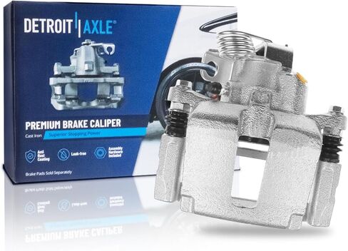 Detroit Axle - Rear Left Brake Caliper for Ford Explorer Flex Taurus Lincoln MKT MKS Police Interceptor Sedan Utility Driver Side Brake Caliper with Bracket Replacement in Saudi Arabia