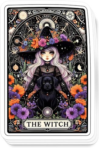 (3 قطع) ملصق مستوحى من Shit Tarot مقاس 3 بوصات بتصميم هيكل عظمي غامض مع حدود زهرية من الفينيل لزجاجات مياه لأجهزة الكمبيوتر المحمولة (3 قطع) in Kuwait
