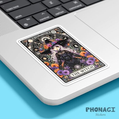 (3 قطع) ملصق مستوحى من Shit Tarot مقاس 3 بوصات بتصميم هيكل عظمي غامض مع حدود زهرية من الفينيل لزجاجات مياه لأجهزة الكمبيوتر المحمولة (3 قطع) in Kuwait