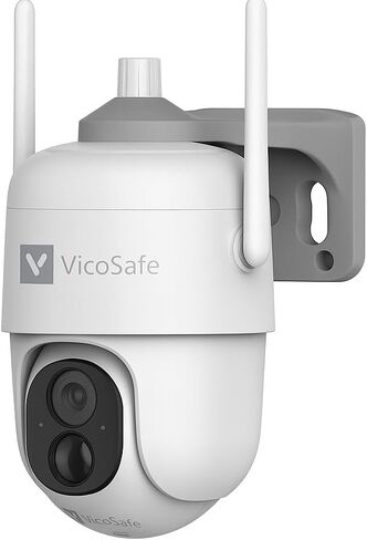 VicoHome CQ1 Wireless Security Camera Outdoor Solar – 2K HD, 360° View, Battery-Powered, AI Motion Detection, Two-Way Audio, Color Night Vision, IP65 Waterproof, Free Cloud & SD Storage in Kuwait