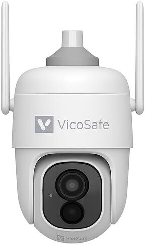 VicoHome CQ1 Wireless Security Camera Outdoor Solar – 2K HD, 360° View, Battery-Powered, AI Motion Detection, Two-Way Audio, Color Night Vision, IP65 Waterproof, Free Cloud & SD Storage in Kuwait