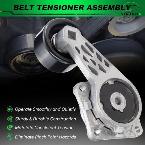 Belt Tensioner Assembly with Pulley for:-Ford Expedition 1997-2001 Excursion 2000-2001 F150 1997-2001 F250 1997-1999, for:-Lincoln Navigator 1998-2001, 4.6L 5.4L 6.8L V8 V10, OE# 38133 in Saudi Arabia