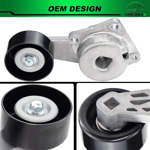 Belt Tensioner Assembly with Pulley for:-Ford Expedition 1997-2001 Excursion 2000-2001 F150 1997-2001 F250 1997-1999, for:-Lincoln Navigator 1998-2001, 4.6L 5.4L 6.8L V8 V10, OE# 38133 in Saudi Arabia
