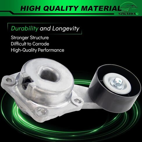 Belt Tensioner Assembly with Pulley for:-Ford Expedition 1997-2001 Excursion 2000-2001 F150 1997-2001 F250 1997-1999, for:-Lincoln Navigator 1998-2001, 4.6L 5.4L 6.8L V8 V10, OE# 38133 in Saudi Arabia