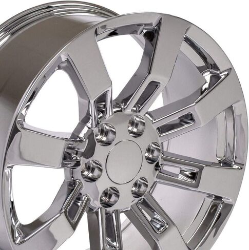 OE عجلات CA82 20 بوصة حافة تناسب نمط escalade 6x139.7 20x8.5 Chrome - Hollander 5409 (1) in Kuwait