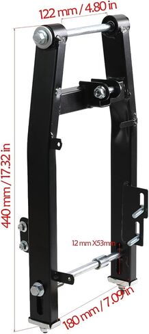 12" Rear Wheel & Swing Arm Kit for XR50 XR70 CRF50 CRF70 110cc 125cc Pit Bike – 80/100-12 Tire + 440mm Swingarm + Brake Caliper for Taotao SSR Dirt Bike Off-Road Pit Bike in Saudi Arabia