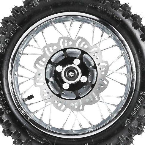 12" Rear Wheel & Swing Arm Kit for XR50 XR70 CRF50 CRF70 110cc 125cc Pit Bike – 80/100-12 Tire + 440mm Swingarm + Brake Caliper for Taotao SSR Dirt Bike Off-Road Pit Bike in Saudi Arabia