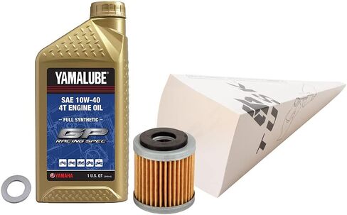 Tusk 4-Stroke Change Oil Kit Yamalube Hi-Perf. الاصطناعية 10W-40 لـ Yamaha YZ450F 2018-2023 in Saudi Arabia