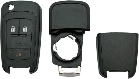 Replacement Key Fob Shell Case Fits for Chevy Cruze Malibu Equinox Sonic Impala GMC Terrain Buick Lacrosse 2011-2016 Keyless Entry Remote Control 5 Button Flip Key Pad Cover (5 Button) in Saudi Arabia