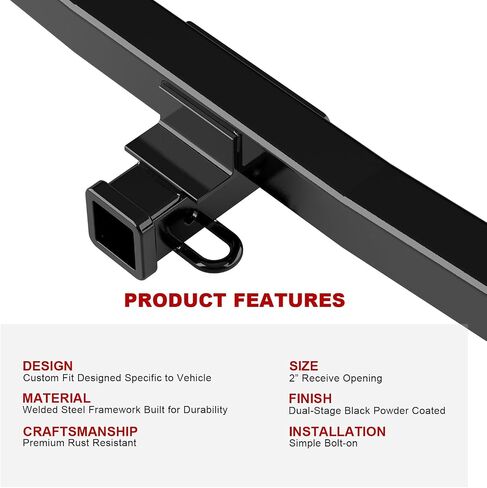 APS Rear Towing Hitch Receiver, Class 3 Trailer Hitch Compatible with Kia Sportage Hyundai Tucson 2011-2015 in Saudi Arabia