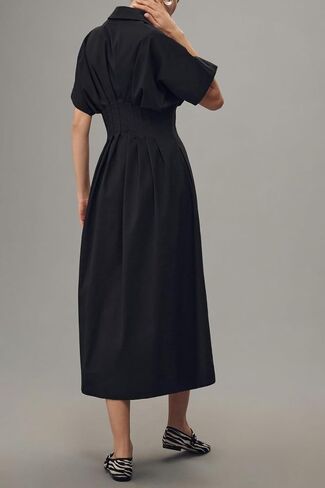 Chvity Women Stripe Tunic Maxi Shirt Dress Fashion Fashion Slim Fit Button Buttes Prات in Saudi Arabia