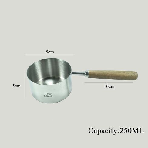 الفولاذ المقاوم للصدأ 1 كوب الكلب القط الغذاء قياس مغرفة للأغذية الجافة والرطبة، قياس دقيق للأرز والدقيق والحبوب in Kuwait