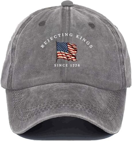 رفض الملوك منذ 1776 قبعة ، لا ملوك في أمريكا كاب Caps Caps Graphic Baseball Caps in Kuwait
