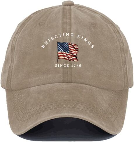 رفض الملوك منذ 1776 قبعة ، لا ملوك في أمريكا كاب Caps Caps Graphic Baseball Caps in Kuwait