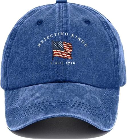 رفض الملوك منذ 1776 قبعة ، لا ملوك في أمريكا كاب Caps Caps Graphic Baseball Caps in Kuwait