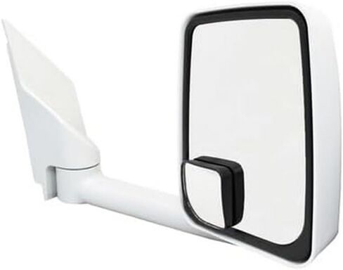 Velvac 715418 2020 Standard Door Mirror White, 102" Body Width, Standard Head, Passenger Side in Saudi Arabia