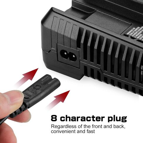 2Pack 6500mAh V20 Batteries for Craftsman 20V Max Battery CMCB202 CMCB204 CMCB206 + Dual Charger for Craftsman V20 Fast Charger in Kuwait