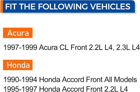 Parod 2PCS 513098 Front Wheel Hub & Bearing Assembly Fit for 1990-1997 Honda Accord ، 1997-1999 Acura CL 2.2L 2.3L L4 in Saudi Arabia