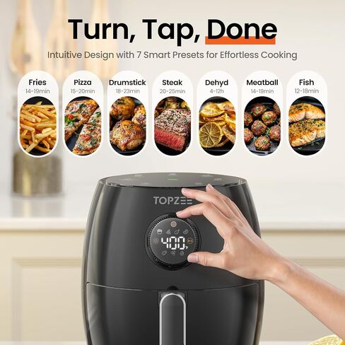 Small Compact Air Fryer, 4-in-1 Small Mini Airfryer, Bake, Roast, Reheat, 98% Less Oil, Light Grey in Saudi Arabia