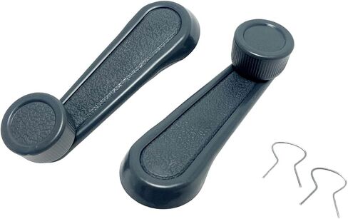 2PCS Interior Window Crank Handle Grey PFM-730462 6926004020 Compatible with 4Runner Corolla Land Cruiser MR2 Pickup Starlet T100 Tacoma Tercel Van Wagon in Saudi Arabia