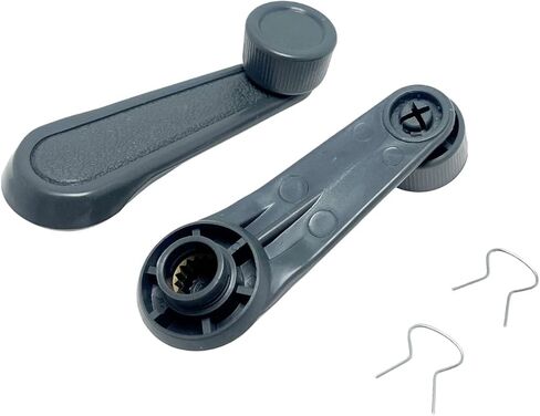 2PCS Interior Window Crank Handle Grey PFM-730462 6926004020 Compatible with 4Runner Corolla Land Cruiser MR2 Pickup Starlet T100 Tacoma Tercel Van Wagon in Saudi Arabia