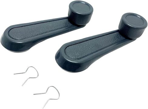 2PCS Interior Window Crank Handle Grey PFM-730462 6926004020 Compatible with 4Runner Corolla Land Cruiser MR2 Pickup Starlet T100 Tacoma Tercel Van Wagon in Saudi Arabia