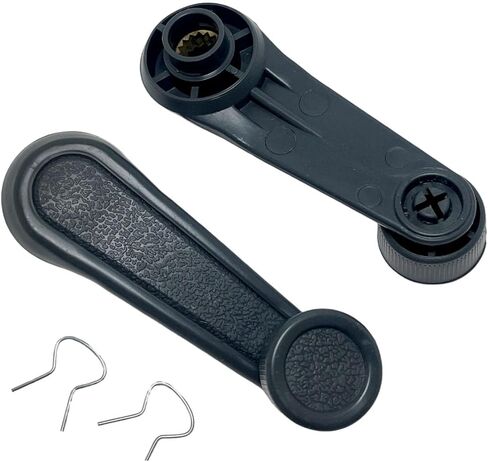 2PCS Interior Window Crank Handle Grey PFM-730462 6926004020 Compatible with 4Runner Corolla Land Cruiser MR2 Pickup Starlet T100 Tacoma Tercel Van Wagon in Saudi Arabia