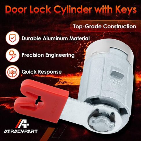 Door Lock Cylinder Switch with Keys Drive Side, Compatible with 2007-2013/2014 Chevy GMC Cadillac Silverado Suburban Avalanche Tahoe Sierra Yukon 1500/2500/3500 Escalade, Replaces# 20825032 in Saudi Arabia