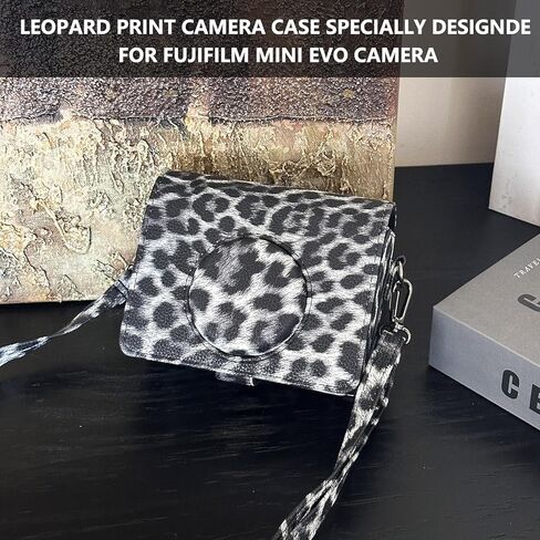 Accessories Kit for Fujifilm Instax Mini EVO Instant Camera, Including Mini EVO Clear Case, Lens Cap, Adjustable Black Camera Strap, Mini Photo Album, Screen Protector, DIY Sticker (No Camera) in Kuwait