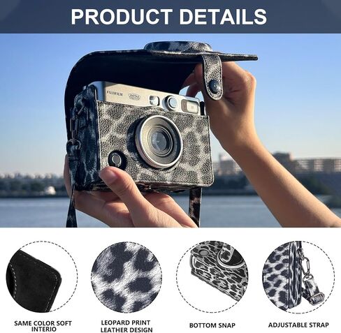 Accessories Kit for Fujifilm Instax Mini EVO Instant Camera, Including Mini EVO Clear Case, Lens Cap, Adjustable Black Camera Strap, Mini Photo Album, Screen Protector, DIY Sticker (No Camera) in Kuwait