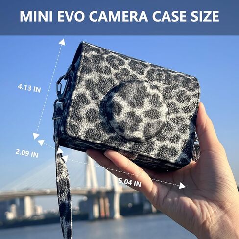 Accessories Kit for Fujifilm Instax Mini EVO Instant Camera, Including Mini EVO Clear Case, Lens Cap, Adjustable Black Camera Strap, Mini Photo Album, Screen Protector, DIY Sticker (No Camera) in Kuwait