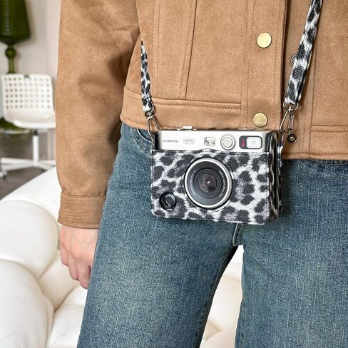 Accessories Kit for Fujifilm Instax Mini EVO Instant Camera, Including Mini EVO Clear Case, Lens Cap, Adjustable Black Camera Strap, Mini Photo Album, Screen Protector, DIY Sticker (No Camera) in Kuwait