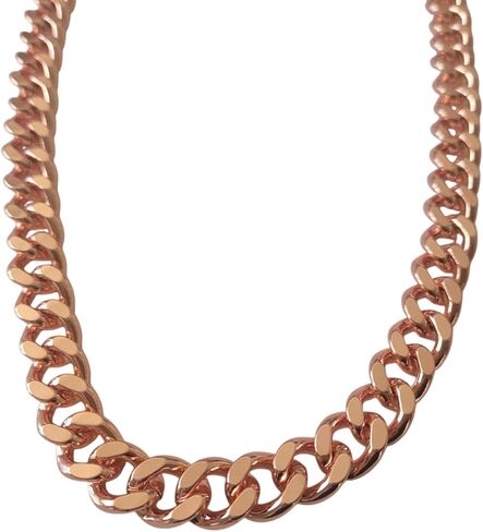 Pure Copper Cuban Link Necklace Heavy Solid Statement Jewelry Chain 24" Unisex in Saudi Arabia