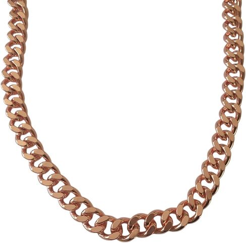 Pure Copper Cuban Link Necklace Heavy Solid Statement Jewelry Chain 24" Unisex in Saudi Arabia