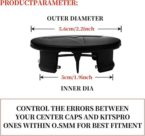 4 حزمة تغطية مركز الديكور الخارجي لسيارات Tesla Model 3 Model Y ، 56 مم Hubcaps Rim Rim Rim Cover Tesla Center Caps Hubcaps+22 أغطية جوز العروة السوداء (Black Black+Black Emblem) in Kuwait