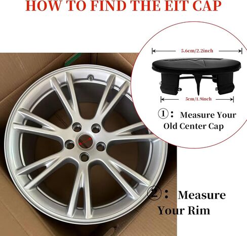4 حزمة تغطية مركز الديكور الخارجي لسيارات Tesla Model 3 Model Y ، 56 مم Hubcaps Rim Rim Rim Cover Tesla Center Caps Hubcaps+22 أغطية جوز العروة السوداء (Black Black+Black Emblem) in Kuwait